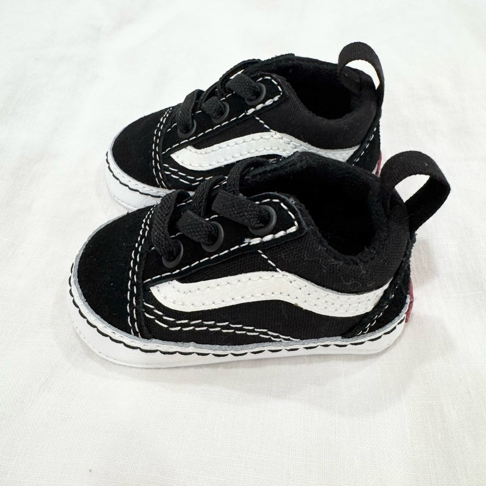 Vans Baby Classic Black and White Sneakers
